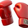 boxing gloves 3d logo