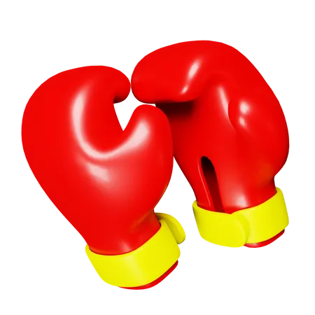 Boxing Gloves 3 D Illustration 3D Icon