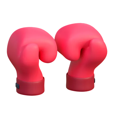 Boxing Gloves Icon Sport Equipment 3 D Illustration 3D Icon