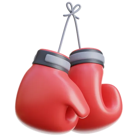 Boxing Gloves Hanging  3D Icon