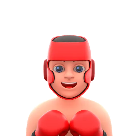 Boxing Player  3D Icon