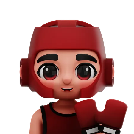 BOXING PLAYER  3D Icon