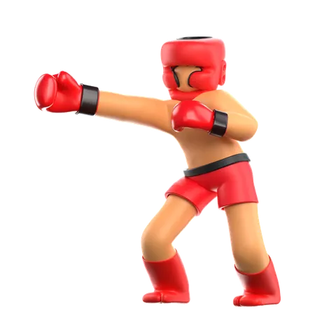 Boxing Player  3D Icon