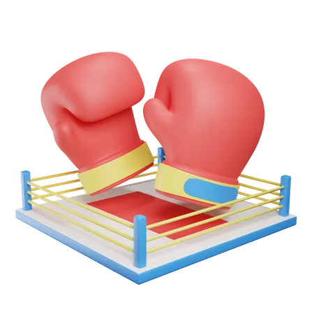 Boxing Ring  3D Illustration