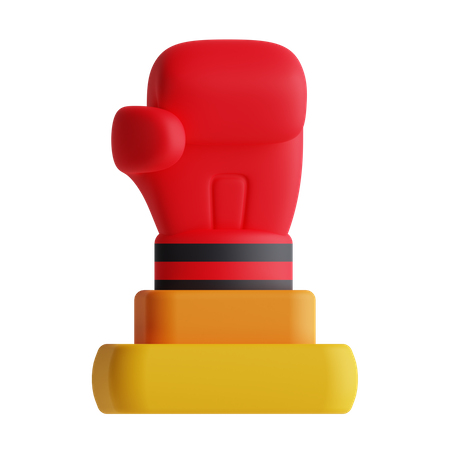 Boxing Trophy 3D Icon