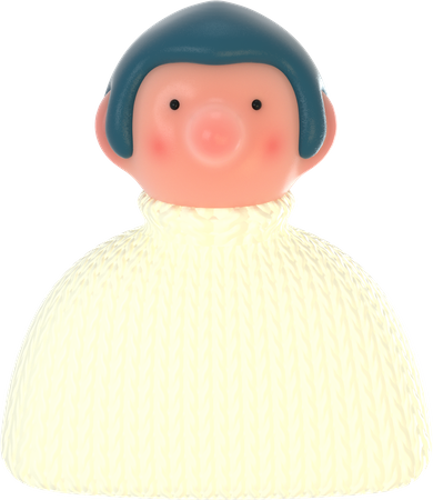 Boy avatar 3D Illustration