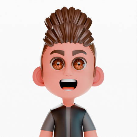 Boy Cute Avatar  3D Icon