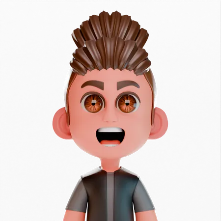 Boy Cute Avatar  3D Icon