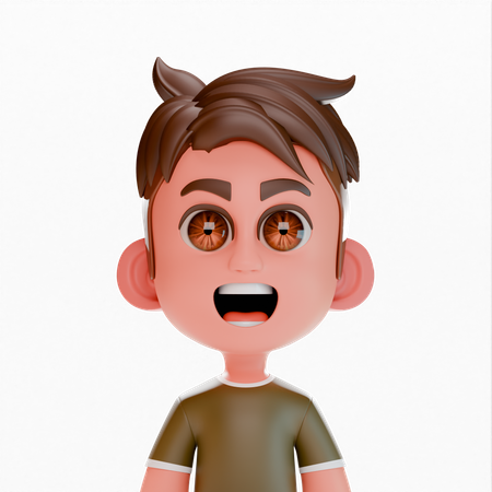 Boy Cute Avatar  3D Icon