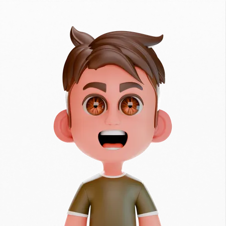 Boy Cute Avatar  3D Icon
