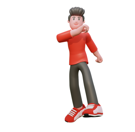 Premium Boy dancing 3D Illustration download in PNG, OBJ or Blend format