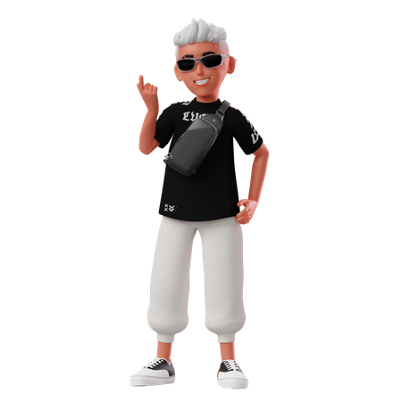 Boy Having Idea  3D Icon