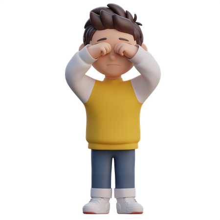 Boy is Crying  3D Icon