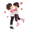 Boy Is Lifting Girl