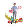 graphics of healthy man