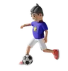 Boy play football