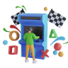 video game console emoji 3d