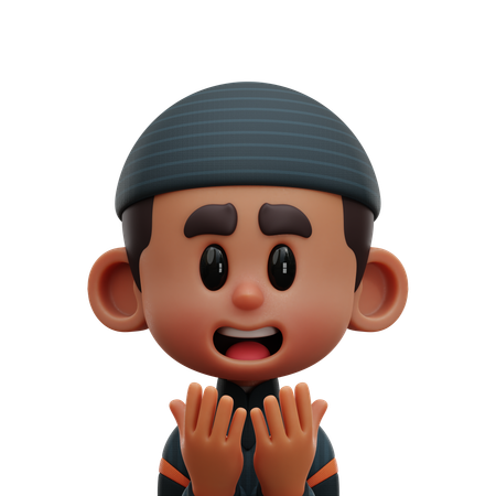 Boy Pray Avatar  3D Icon