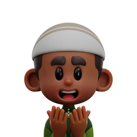 Praying Ramadan Face Smiling Person People Avatar Religion Culture Muslim Muslimah Boy Man Lady Girl Girl Praying Hand Muslim Clothes 3D Icon