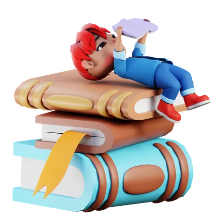 Sleep With Read Book 3 D Icon Illustration For Web App Etc 3D Illustration