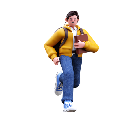 Boy running  3D Icon
