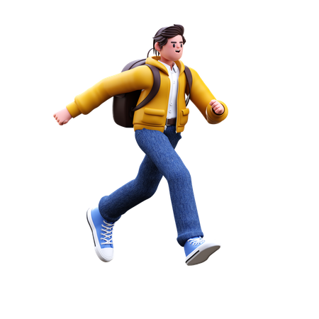 Boy running  3D Icon