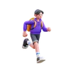 Boy Running For School