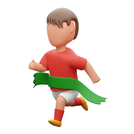 Boy sports running  3D Icon