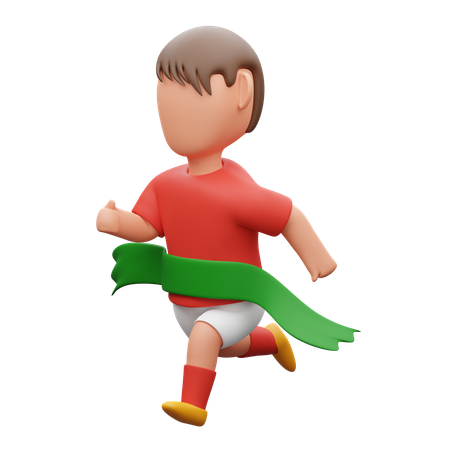 Boy sports running  3D Icon