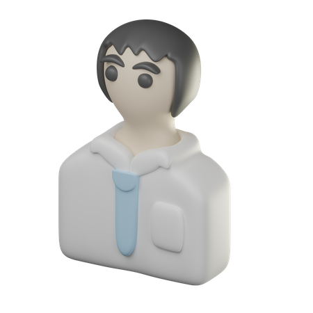 Boy Student  3D Icon