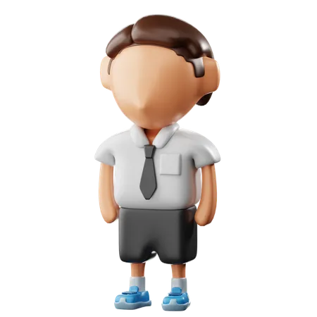 Boy Student  3D Icon