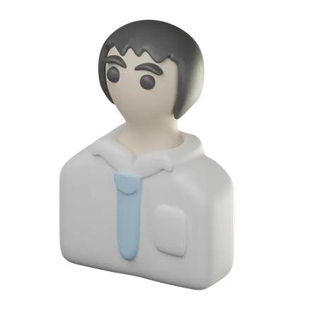 Boy Student  3D Icon