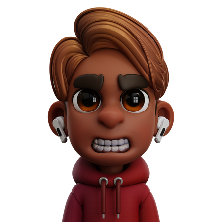 BOY WITH AIRPODS  3D Icon