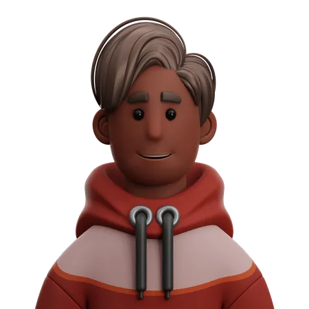 BOY WITH HOODIE  3D Icon