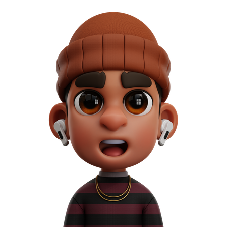 BOY WITH LONG T-SHIRT  3D Icon