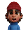 BOY WITH RED BEANIE