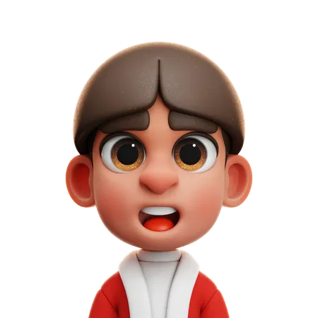 BOY WITH SANTA CLAUS SUIT  3D Icon