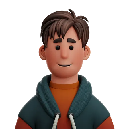 BOY WITH SWEATER  3D Icon