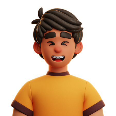 BOY WITH T-SHIRT  3D Icon