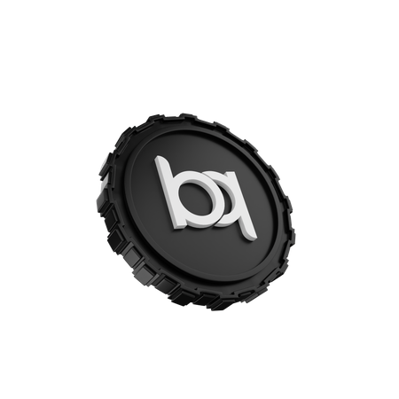 Pièce de monnaie bq  3D Icon