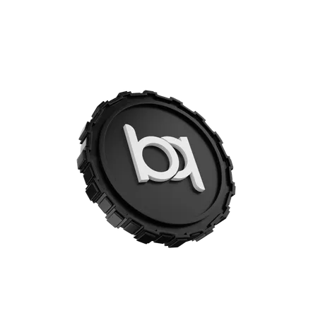 Pièce de monnaie bq  3D Icon