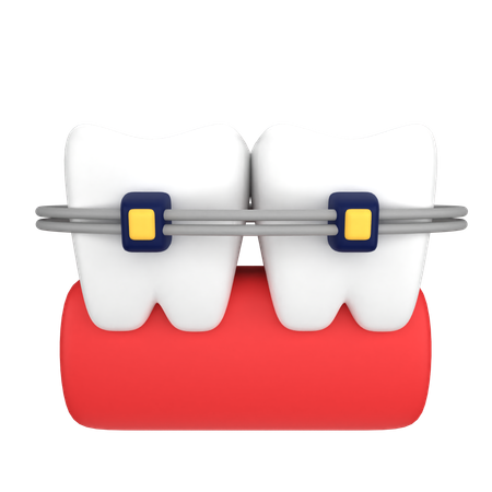 Brackets dentales  3D Icon