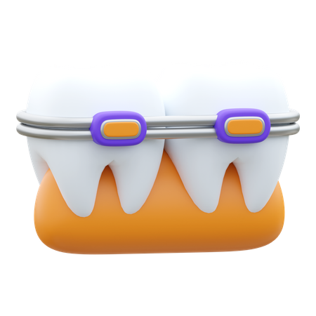 Brackets dentales  3D Icon