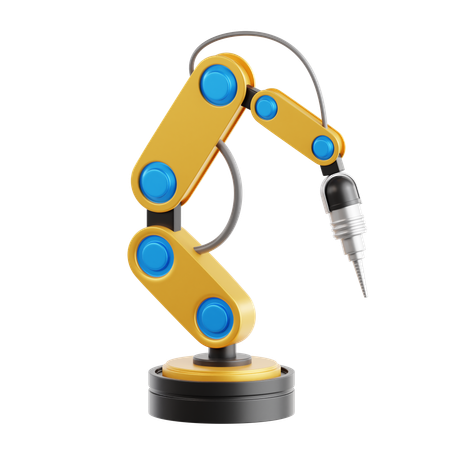 Braço robótico industrial  3D Icon