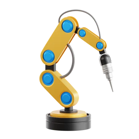 Braço robótico industrial  3D Icon
