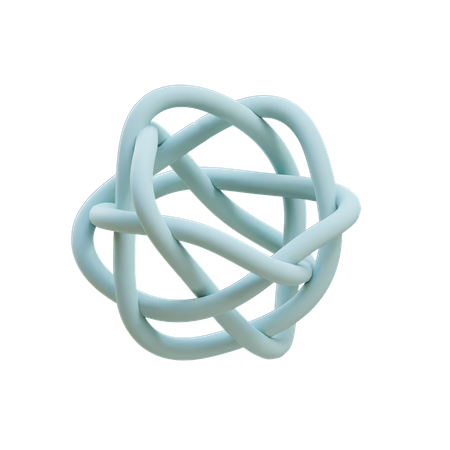 Braid knot  3D Illustration