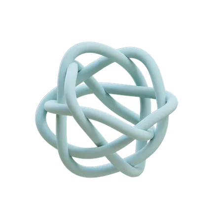 Braid knot  3D Illustration