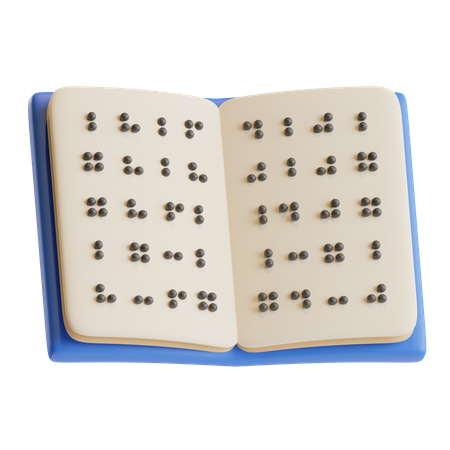 Braille-Lehrbuchcode  3D Icon