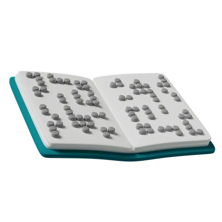 Braille Text Book  3D Icon