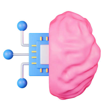 Brain Ai  3D Icon